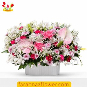 باکس گل مناسبتی کد M005 گل فرحناز