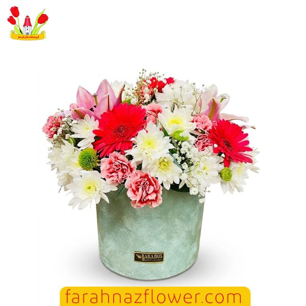 باکس گل آماده گل ژرورا کد A007 گل فرحناز