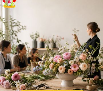 بهترین کلاس گل‌ آرایی در مشهد کجاست؟ آموزشگاه گل فرحناز